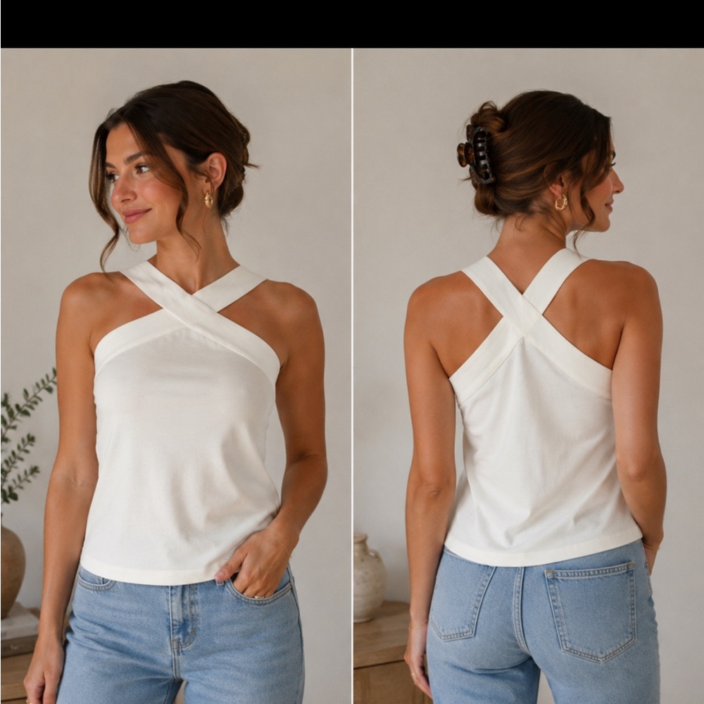 Ramy Brook Elegant White Women's Top